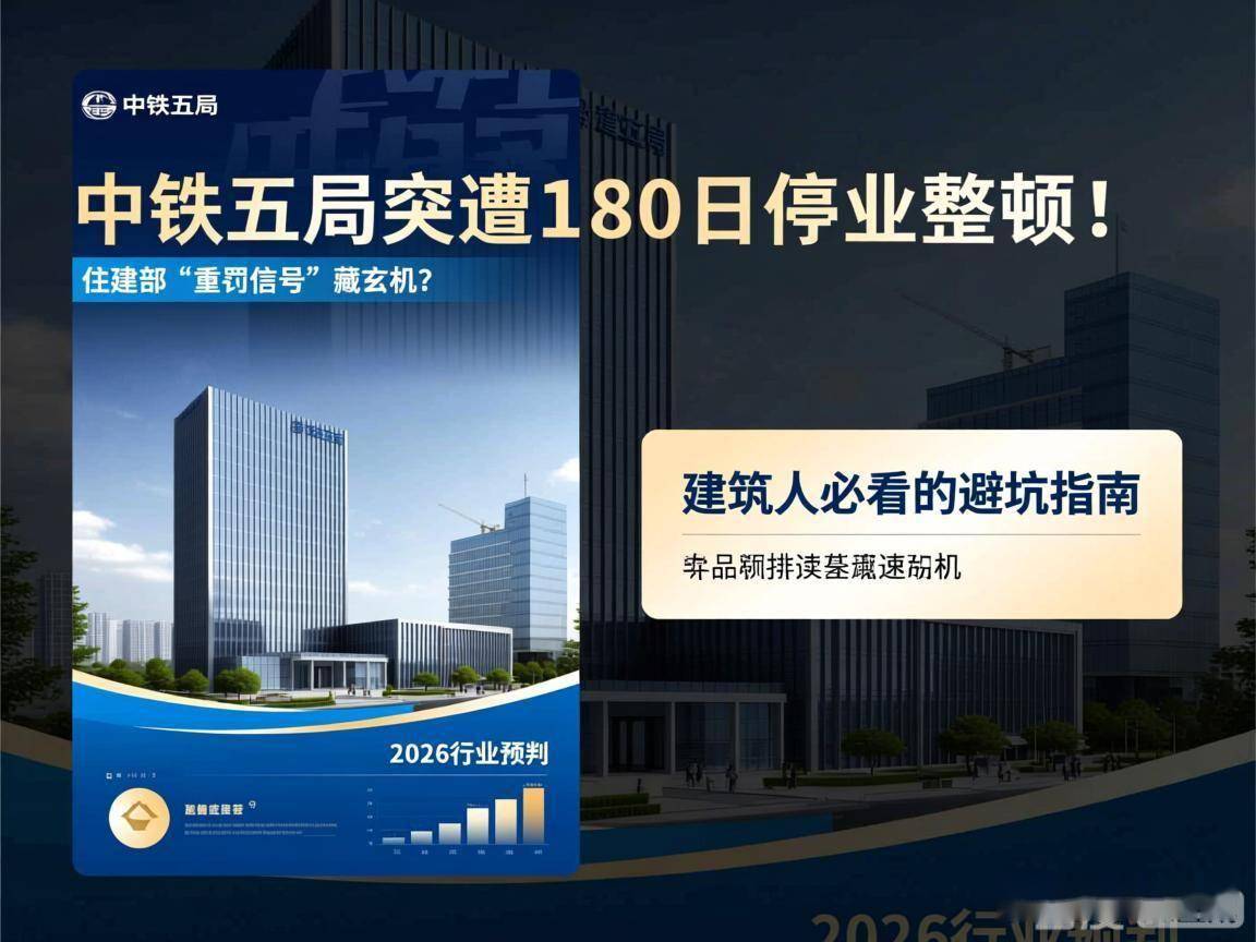 中铁五局突遭180日停业整顿！住建部“重罚信号”藏玄机？建筑